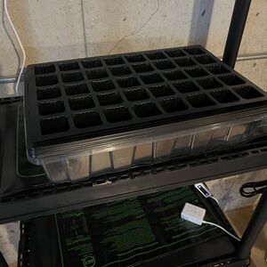 Seed starting kit with dome and water tray